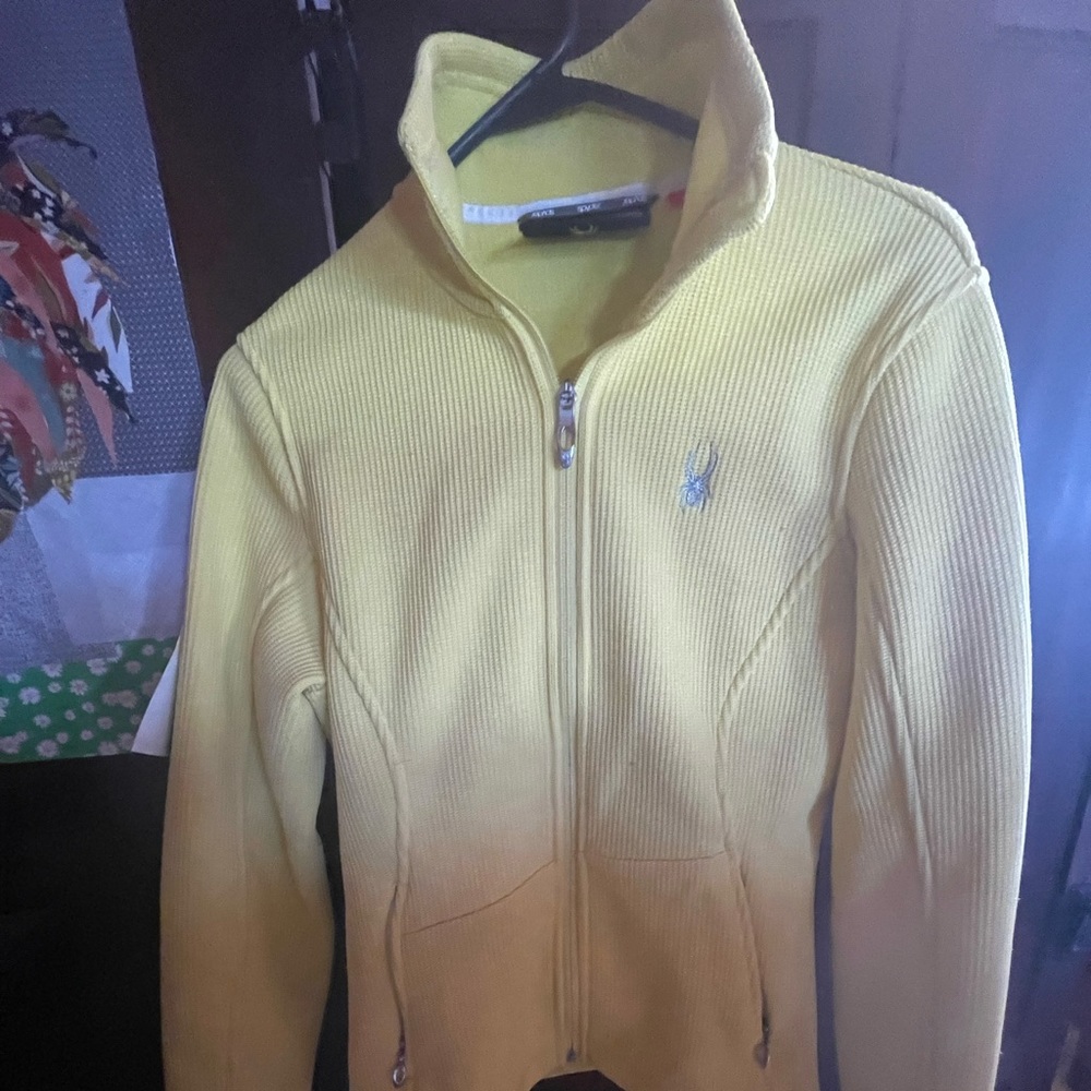 Spyder bright yellow jacket